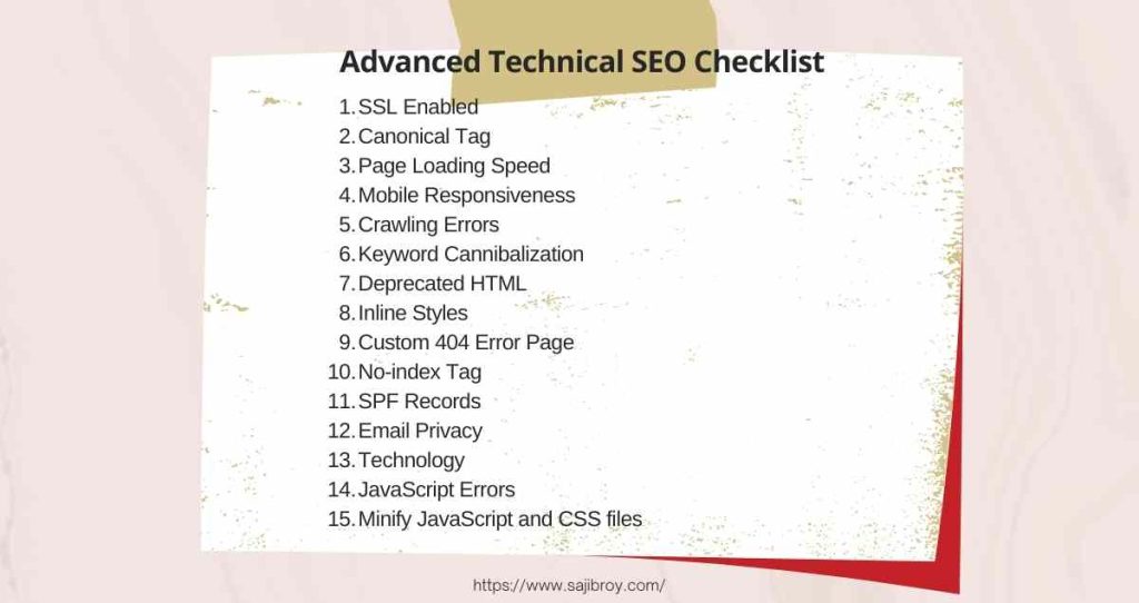 Advanced Technical SEO Checklist